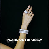 Pearl Octopuss.y Cleopatra Bangle in Silver