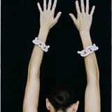 Pearl Octopuss.y Diamond Tire Bracelet in Silver