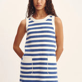 Posse Ari Mini Dress in Blue Stripe