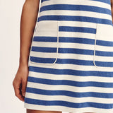 Posse Ari Mini Dress in Blue Stripe