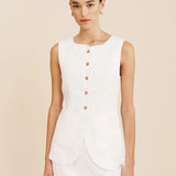 Posse Emma Vest in Ivory