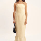 Posse Essie Strapless Dress in Dusty Citron