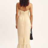 Posse Essie Strapless Dress in Dusty Citron