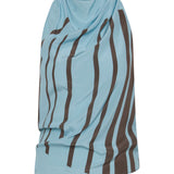 Sir Rioja Halter Scarf Top in Pacha Mineral Stripe