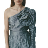 Sarah-Jane Clarke Eos Short in Metallic Silver