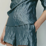 Sarah-Jane Clarke Eos Short in Metallic Silver