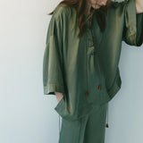 Sarah-Jane Clarke Layla Pant in Paradise Green