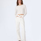 Slvrlake Koko High Rise Relaxed in White