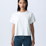 Slvrlake Square Tee in Natural White