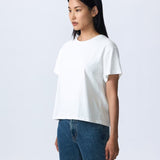 Slvrlake Square Tee in Natural White