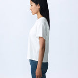 Slvrlake Square Tee in Natural White
