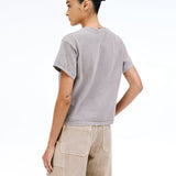 Slvrlake Square Tee in Desert Taupe