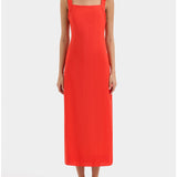 Sir Rosalia Open Back Dress in Tangerine