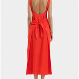 Sir Rosalia Open Back Dress in Tangerine