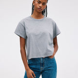 Slvrlake Square Tee in Pebble Grey