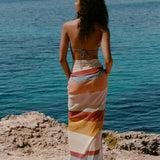 Soleil Soleil Square Pareo in Iris
