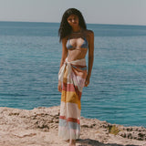 Soleil Soleil Square Pareo in Iris