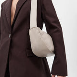 St Agni Soft Crescent Bag in Creme
