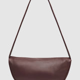 St Agni Soft Crescent Bag in Plum