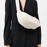 St Agni Soft Crescent Bag in Tofu