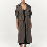 St Agni Relaxed Trench In Khaki