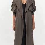St Agni Relaxed Trench In Khaki