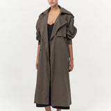 St Agni Relaxed Trench In Khaki