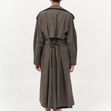 St Agni Relaxed Trench In Khaki