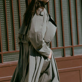 St Agni Relaxed Trench In Khaki