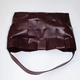 St Agni Woven Large Tote in Plum