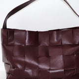 St Agni Woven Large Tote in Plum