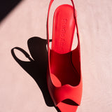 Studio Amelia Helix 90 Slingback in Scarlet Red