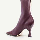 Studio Amelia Maverick Ankle Boot in Burgundy
