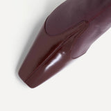 Studio Amelia Maverick Ankle Boot in Burgundy