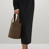 A Emery Wren Bag in Sable Suede