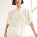 Zoe Kratzmann Gleam Top in Cream Broderie