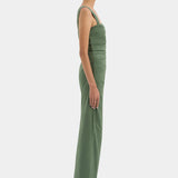 Sir Florent Balconette Gown in Forest Green