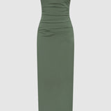 Sir Florent Balconette Gown in Forest Green
