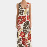 Sir Julietta Scoop Neck Maxi Dress in Fiorello Rosso