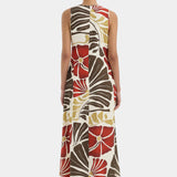 Sir Julietta Scoop Neck Maxi Dress in Fiorello Rosso