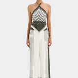 Sir Leilana Tailored Pant in Garden Stripe
