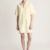 Lee Mathews Drill Mini Dress in Butter