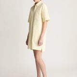 Lee Mathews Drill Mini Dress in Butter