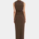 Sir Matheo Draped Tank in Truffle