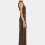 Sir Matheo Draped Tank in Truffle
