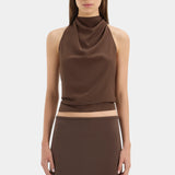 Sir Matheo Midi Skirt in Truffle