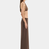 Sir Matheo Midi Skirt in Truffle