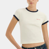 Sir Yes SIR. Fitted Tee in Ivory