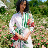Aston Studio Demi Dress in Leaf Rose Multi