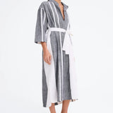 Jac and Jack Tides Dress in Natural and Black
